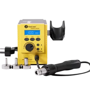 ESTACIÓN DE CALOR SIN CAUTIN 700W CON PANTALLA LCD PISTOLA DE CALOR AJUSTABLE SIN PLOMO 100-450°C