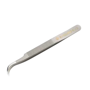 PINZA DE PRESICIÓN ANTIDESLIZANTES PUNTA CURVA ANTIESTÁTICA DE ACERO INOXIDABLE