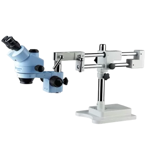 MICROSCOPIO TRINOCULAR 7X-45X CON ROTACION DE 360° PARA REPARACION DE TELEFONOS MOVILES